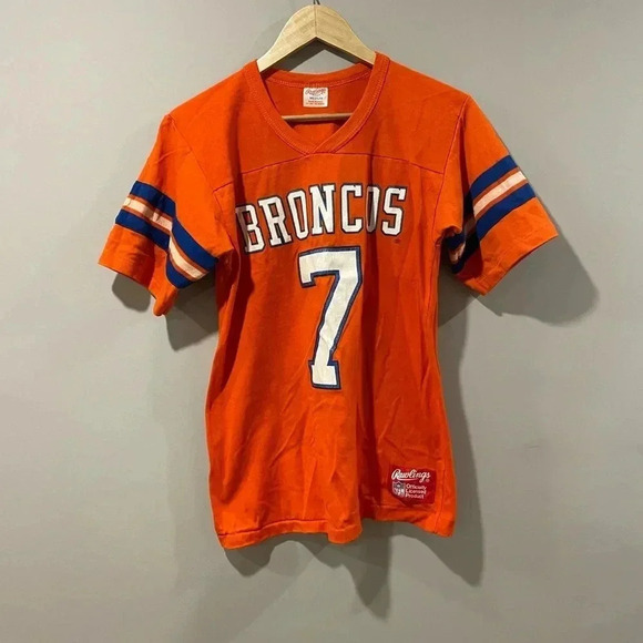 Vintage Rawlings Denver Broncos T-Shirt - Picture 1 of 7